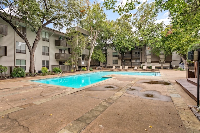 view of pool with a patio