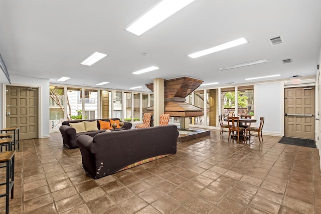 living room with a wealth of natural light