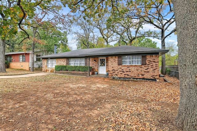 view of ranch-style house