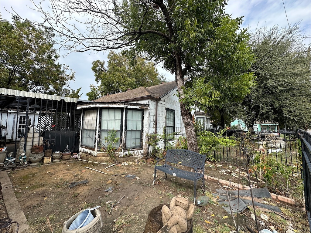 view of back of property