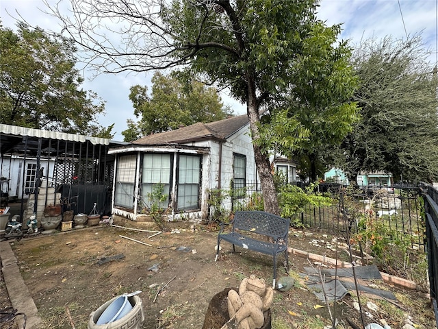 view of back of property