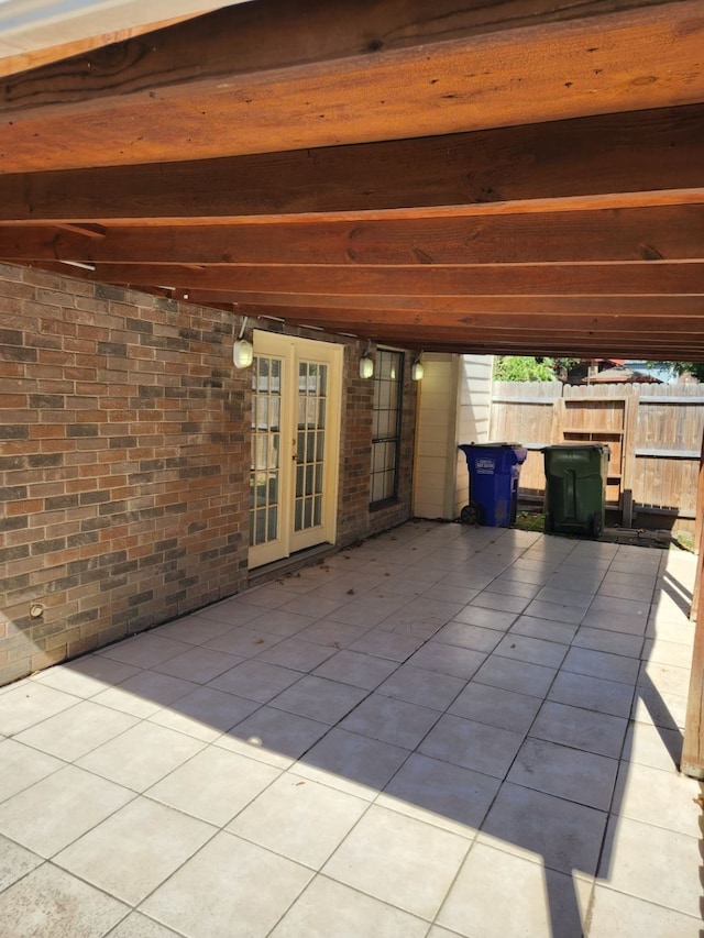 view of patio / terrace with french doors