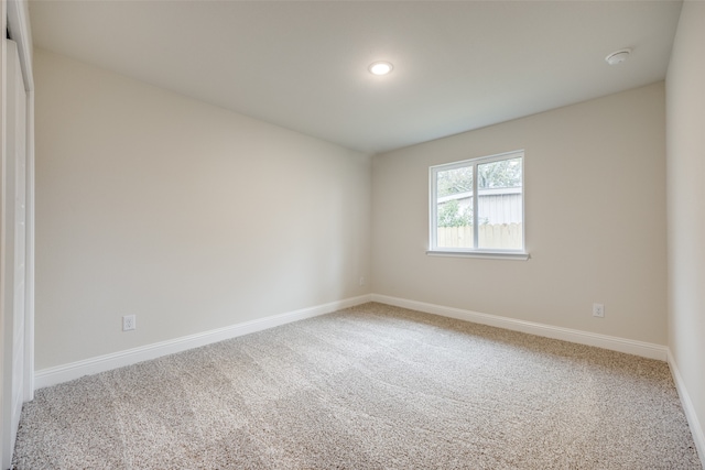 view of carpeted empty room