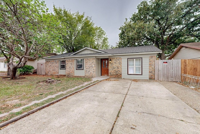 view of ranch-style house