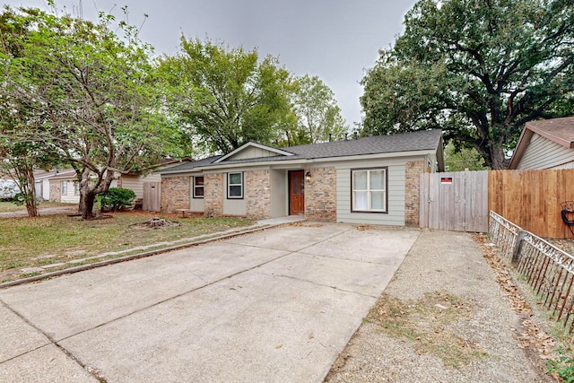 view of ranch-style house