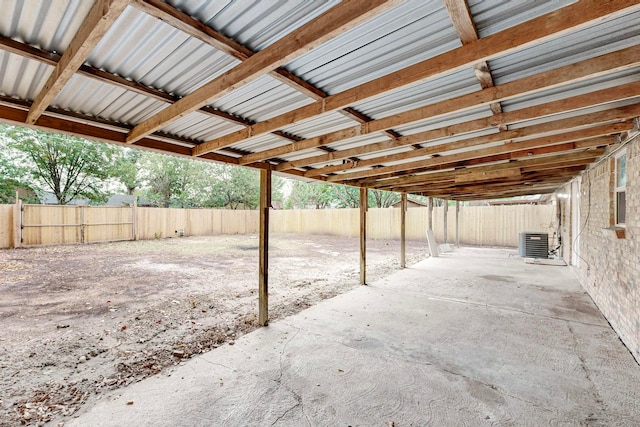 view of patio / terrace featuring central air condition unit