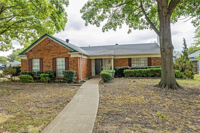 view of ranch-style home