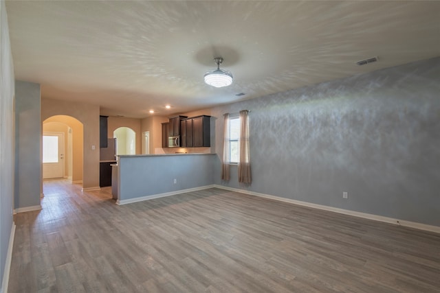 interior space with wood-type flooring