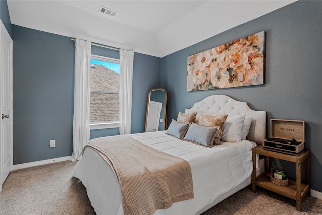 bedroom with carpet floors