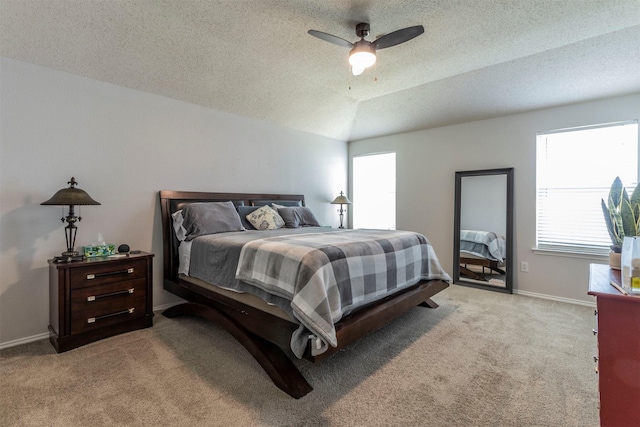 418 Mcmurtry Dr, Arlington, TX 76002 - bedroom with carpet, a textured ceiling, ceiling fan, and baseboards