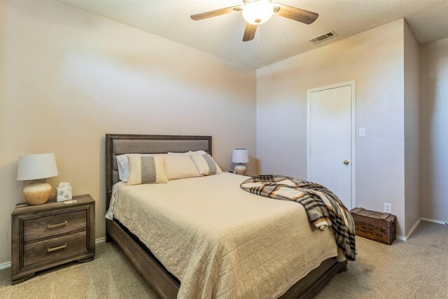 418 Mcmurtry Dr, Arlington, TX 76002 - bedroom with light carpet, baseboards, and a ceiling fan