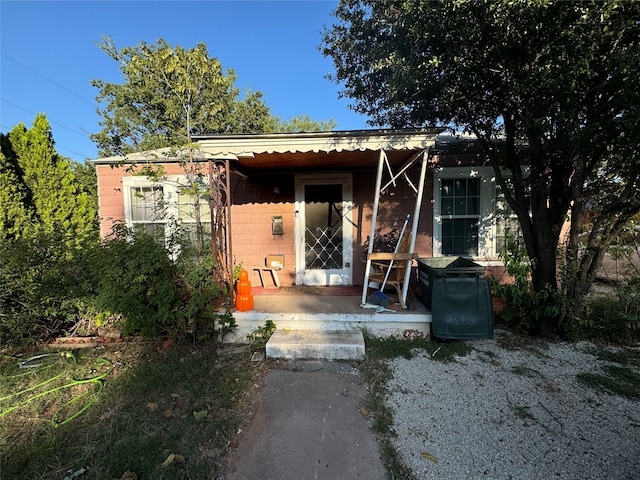 view of front of home