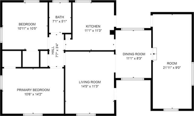 1734 Park Ave, Abilene, TX 79603 - floor plan