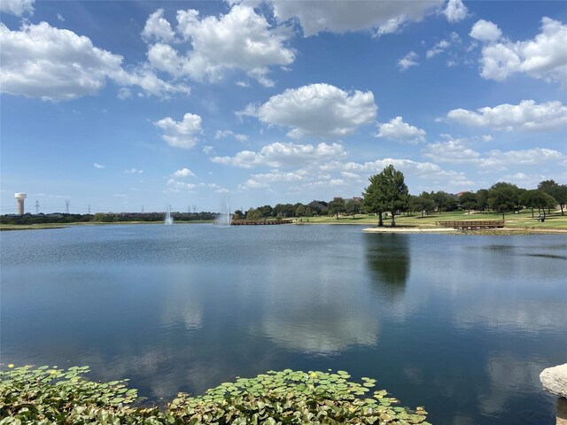 view of water feature