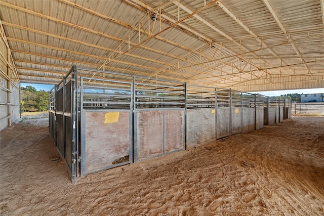 view of horse barn