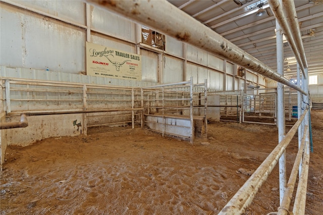 view of horse barn