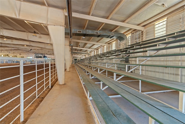 view of horse barn