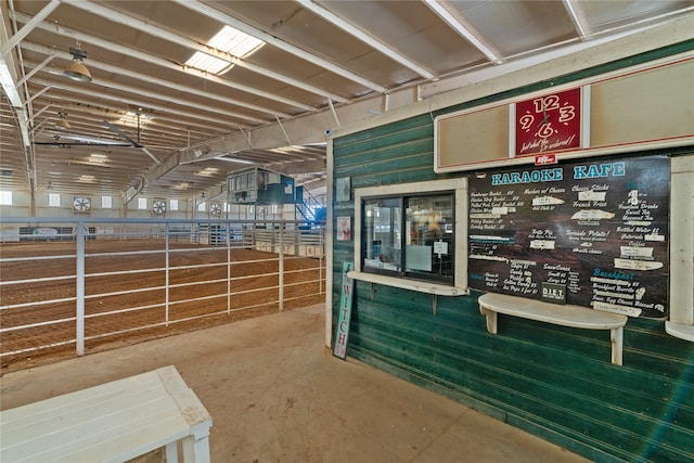 view of horse barn