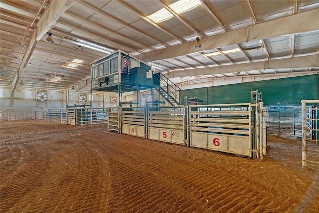 view of horse barn