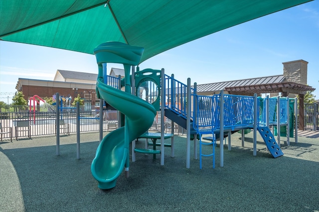 view of jungle gym