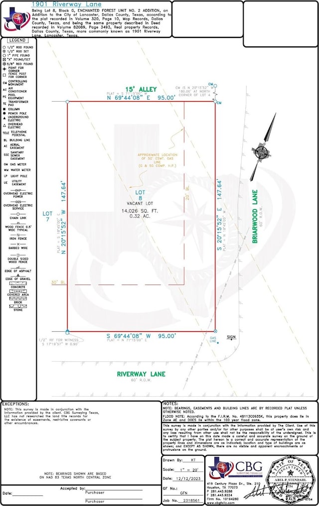 1901 Riverway Ln, Lancaster TX, 75146 land for sale