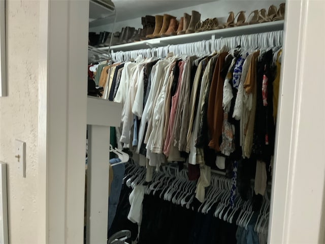 view of closet