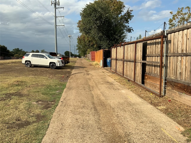 view of road