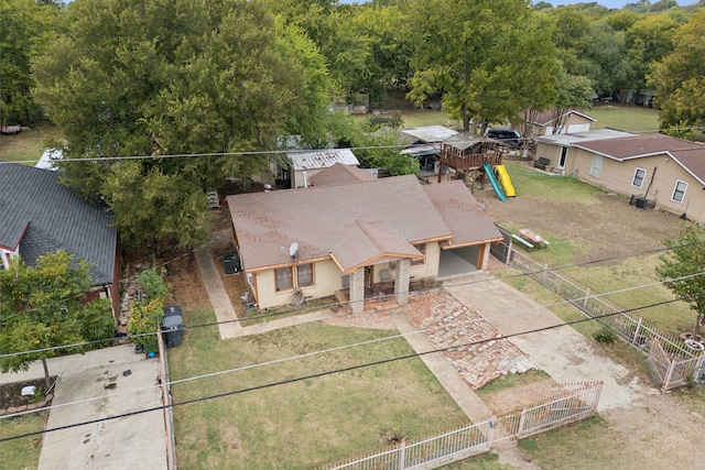 birds eye view of property