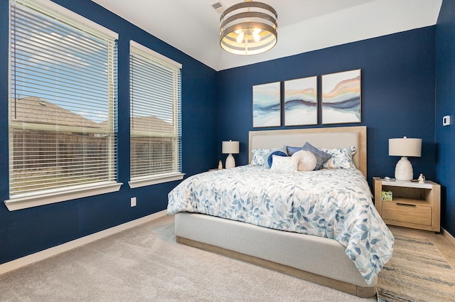 bedroom featuring carpet flooring