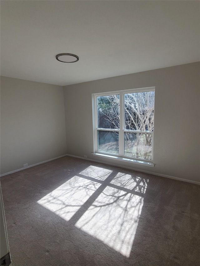 view of carpeted empty room