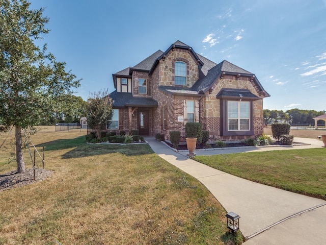 view of front of property with a front yard