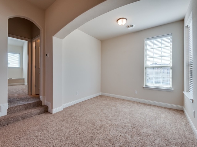 view of carpeted empty room