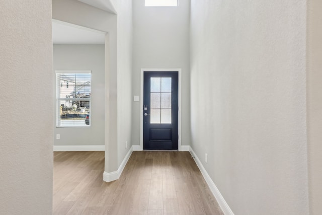 entryway featuring light hardwood / wood-style flooring