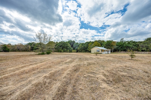 view of yard featuring a rural view