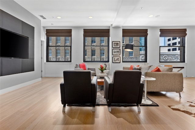 interior space featuring light wood-type flooring