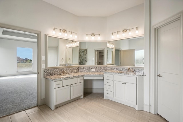 bathroom featuring vanity