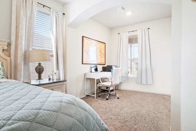 bedroom with carpet flooring