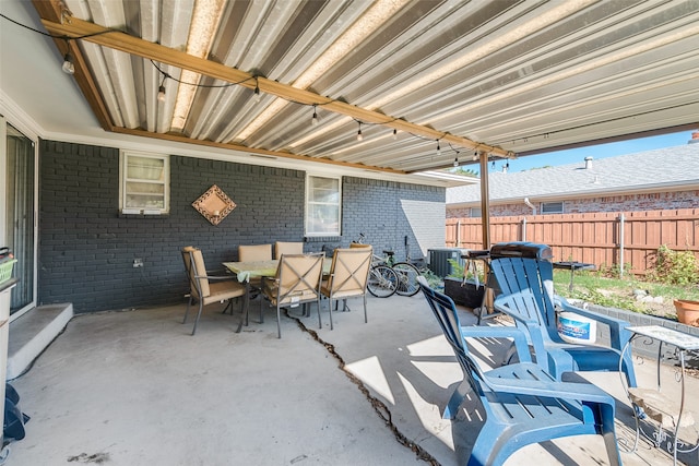 view of patio with cooling unit