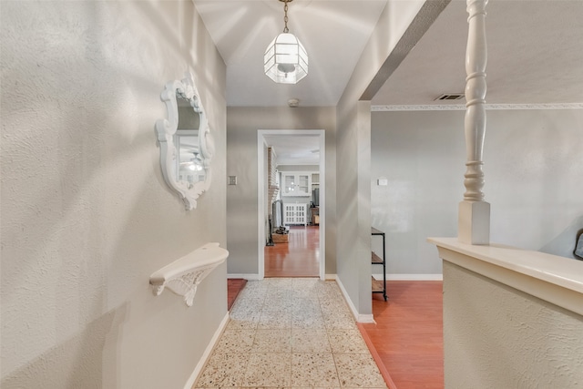 hall featuring hardwood / wood-style floors