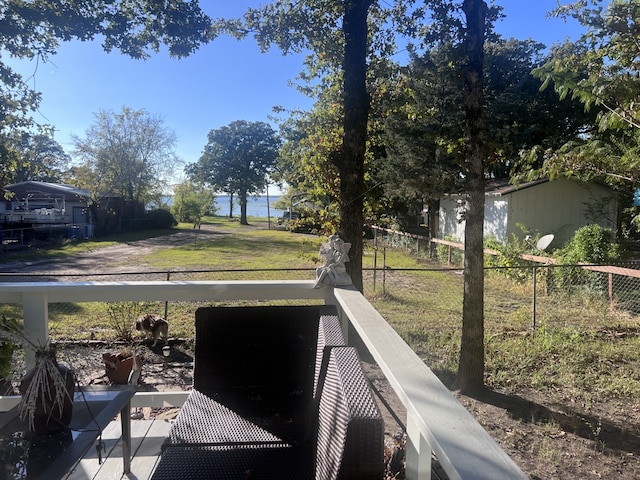488 Briggs Blvd, East Tawakoni, TX 75472 - view of yard with a water view