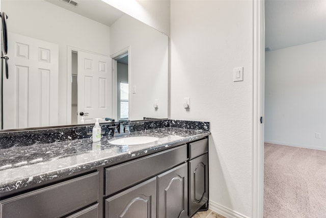 bathroom featuring vanity