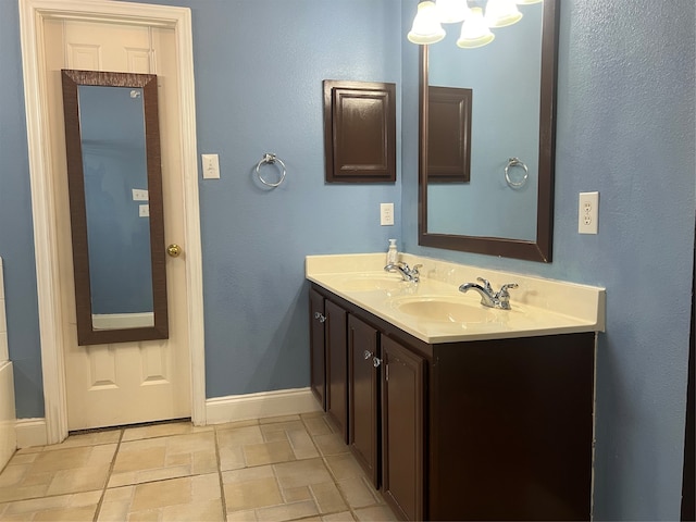 bathroom with vanity