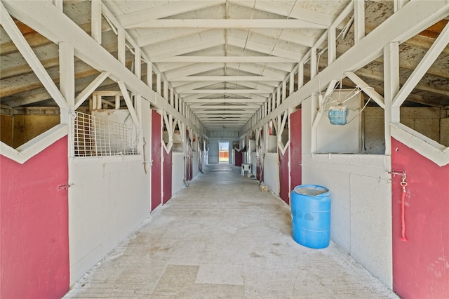 view of horse barn