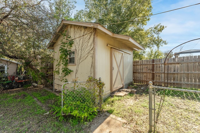 view of outbuilding