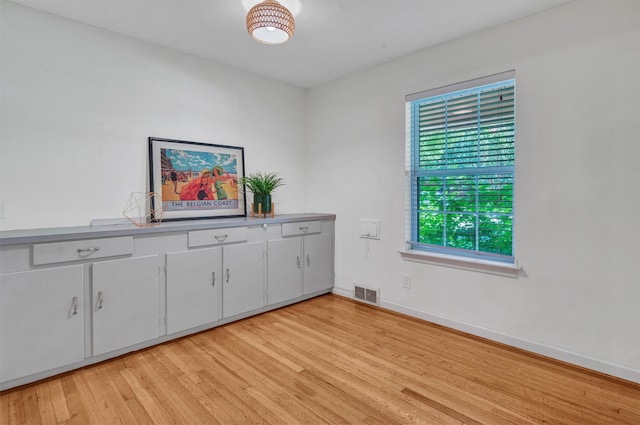 interior space featuring light hardwood / wood-style flooring