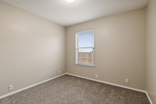 unfurnished room featuring carpet