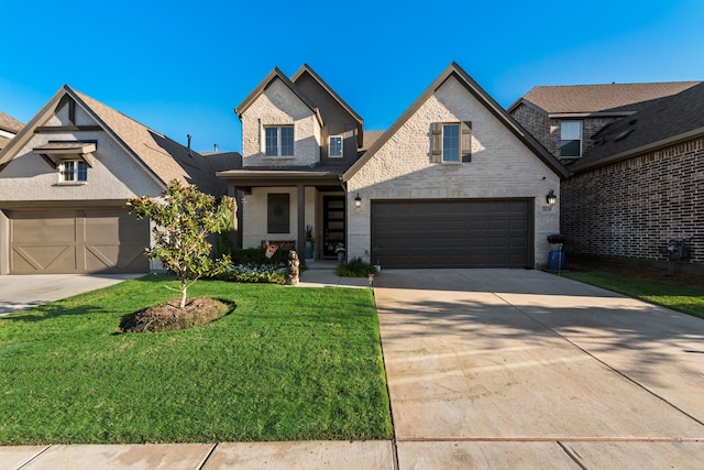 view of front of house with a front yard