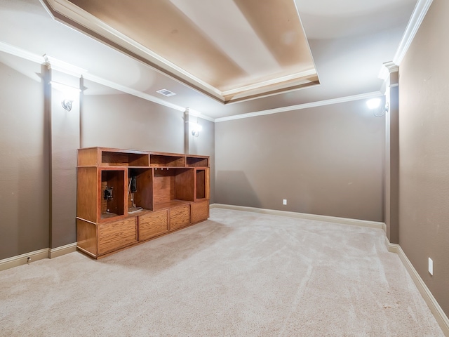 additional living space with carpet floors