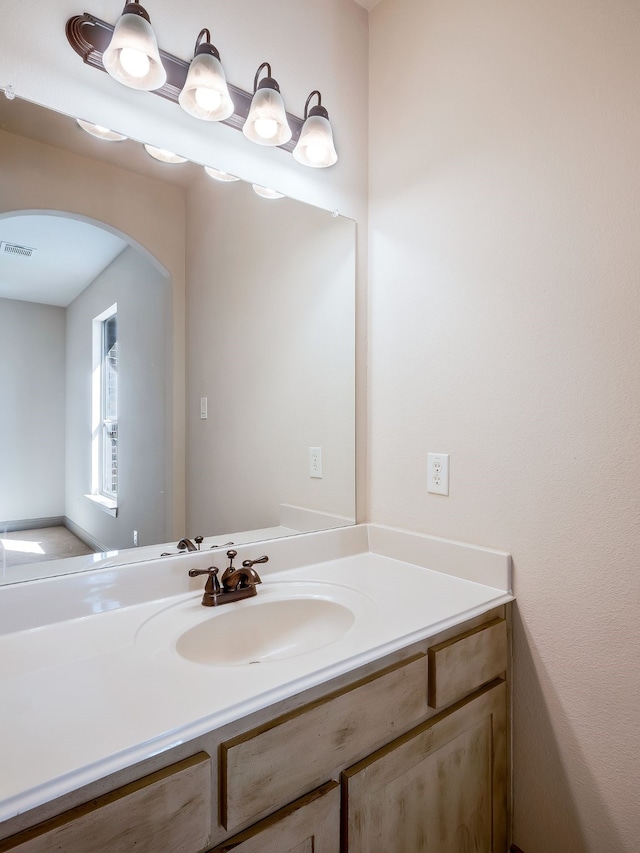 bathroom featuring vanity