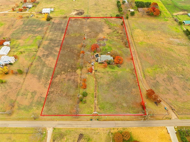 drone / aerial view featuring a rural view